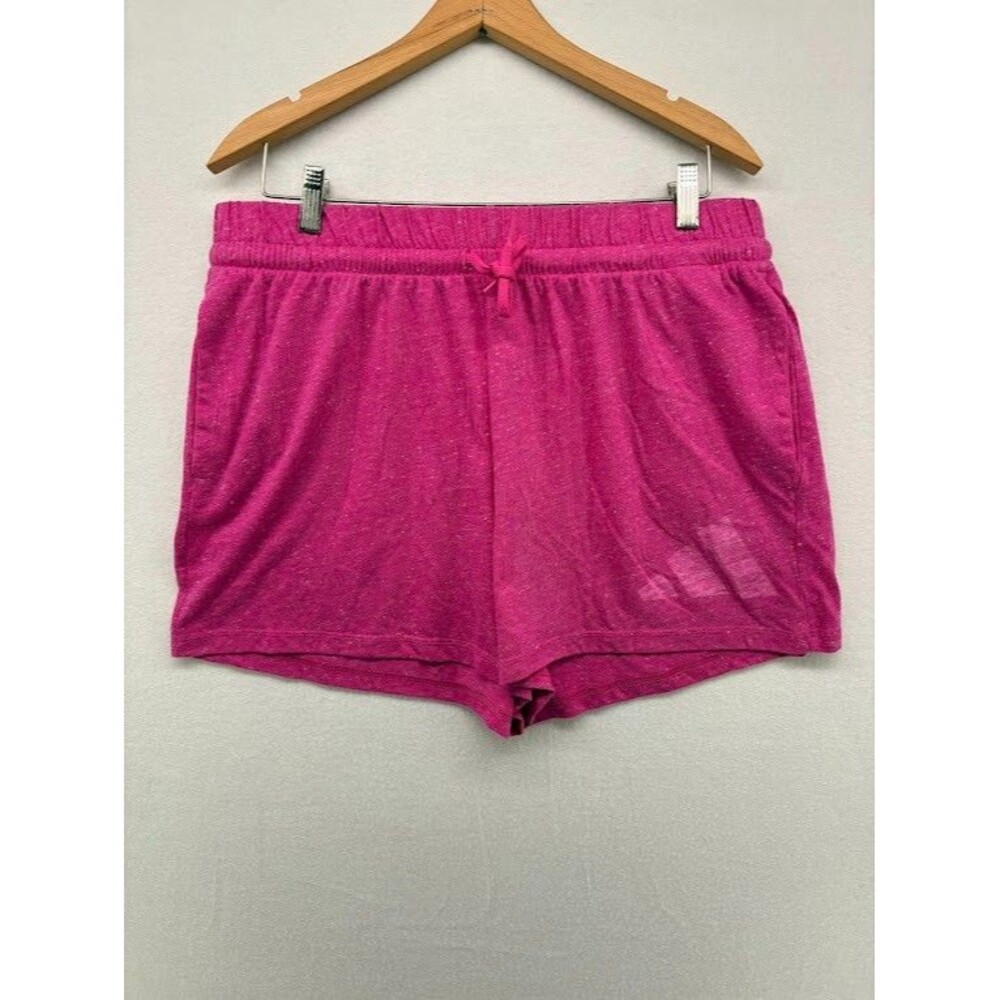 Women's‎ Adidas Pink Heathered Shorts Athletic Drawsting Size XL